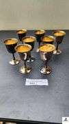 (8) SHERIDAN INTERNATIONAL SILVERPLATE GOBLETS - (GARAGE)