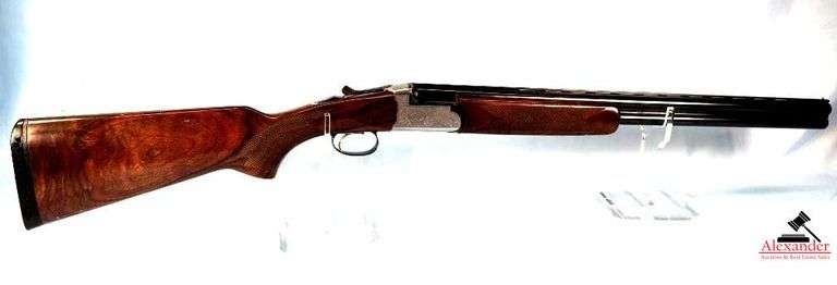 TRADITIONS BY FAUSTI STEPHANO OVER/UNDER SHOTGUN- FIELD HUNTER 12 GA, 28" BARREL CT3 - SCREW IN CHOKES - WALNUT GRAIN - CHECKERD PISTOL GRIP STOCK - MINOR PECKS AND CARRY WEAR - CHECKERED FOREARM - SILVER ENGRAVED RECEIVER - MATTED VENTILATED GRIP BARREL - BLUING SLIGHTLY WORN AT MUZZLE - MADE IN ITALY - S/N B04603 image