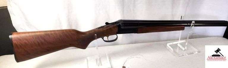 STOGER COACH 8T SXS SHOTGUN - 12 GA. - 3" CHAMBER - 20" BBL - BEAUTIFUL WOOD - INCLUDES LIMB SAVER SPLIT ON RECOIL PAD - MADE IN BAZIL - CHECKERED PISTOL GRIP SOTCK & FOREARM - BLUING IS MINT - S/N A33827B-22 image