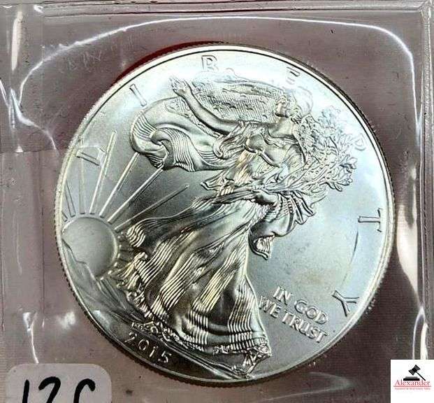 2015 EAGLE S$1 COIN - 1 OZ. FINE SILVER image