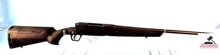 SAVAGE ARMS AXIS BOLT RIFLE - .22-250 REM CAL - SYNTHETIC STOCK & FOREARM - BLACK CHROME BOLT - SCOPE MOUNT SCREWS MISSING - LIKE MINT CONDITION - S/N P206993 image