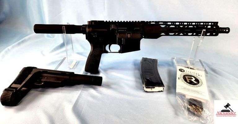 RADICAL ARMS RF-15 RIFLE - 5.56 CHAMBER - MULTI CALIBER - SEMI-AUTO TACTICAL RIFLE - ADJUSTIBLE STOCK - PISTOL GRIP - TOP RAIL - CLIP - BOOK WITH CASE & LOCK - NEW MINT CONDITION - S/N 2-093951 image