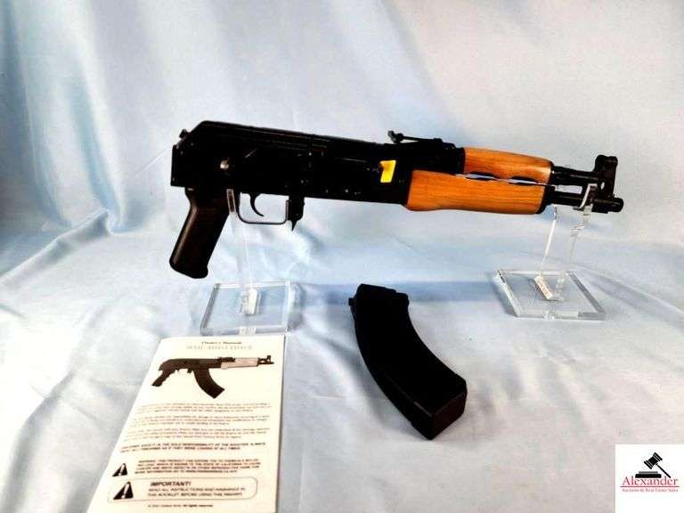 CENTURY INTERNATIONAL ARMS PISTOL - 7.62X39 CAL - TACTICAL DEFENSE - SEMI-AUTO - WOOD FOREARM & BARREL - ELEVATION SIGHT - 30 ROUND CLIP - NEW IN BOX - S/N 22 DG-5624 image