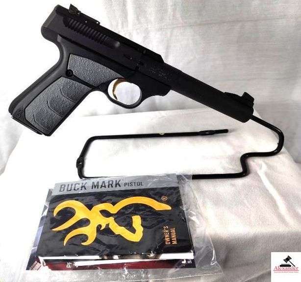 BROWNING BUCKMARK MD. UFX PRO TARGET PISTOL - 22 LR RIM FIRE - AUTO LOADING - 5 1/2" CAMPER - BLACK PLASTIC CASE -NEW IN BOX - S/N US515YY22205 image