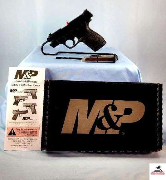 SMITH & WESSON M&P 9 SHIELD PISTOL - .9MM CAL - IN MATCHING BOX - MINT CONDITION - S/N JLB1854 image