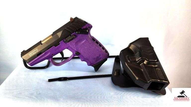 SCCY CPX-1 PISTOL – 9MM – SEMI-AUTO - EXCELLENT CONDITION ALMOST MINT – BBL SHOWS MINOR HOLSTER RUB – S/N C201121 image