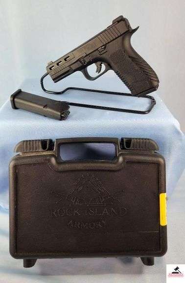 ROCK ISLAND STK100 PISTOL - .9MM CAL - SEMI-AUTO - 2 CLIPS WITH PLASTIC CASE - MINT CONDITION - S/N RIA2461685 image