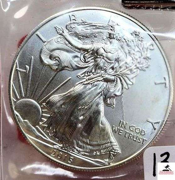 2015 EAGLE S$1 COIN - 1 OZ FINE SILVER image