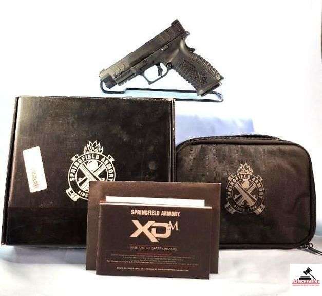 SPRINGFIELD ARMORY XD-M ELITE PISTOL - .10MM - SEMI-AUTO - 4.5" HAMMER FORGED STEEL BARREL - BLACK - ELETE WITH DRAG - NEW MINT CONDITION IN BAG & BOX - S/N BB447439 image