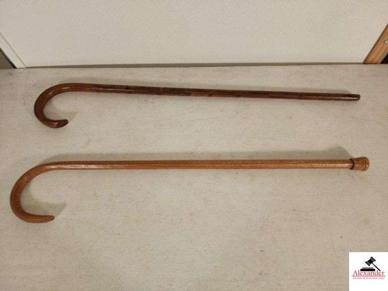 (2) CURVED HANDLE CANES (SW BEDROOM) image