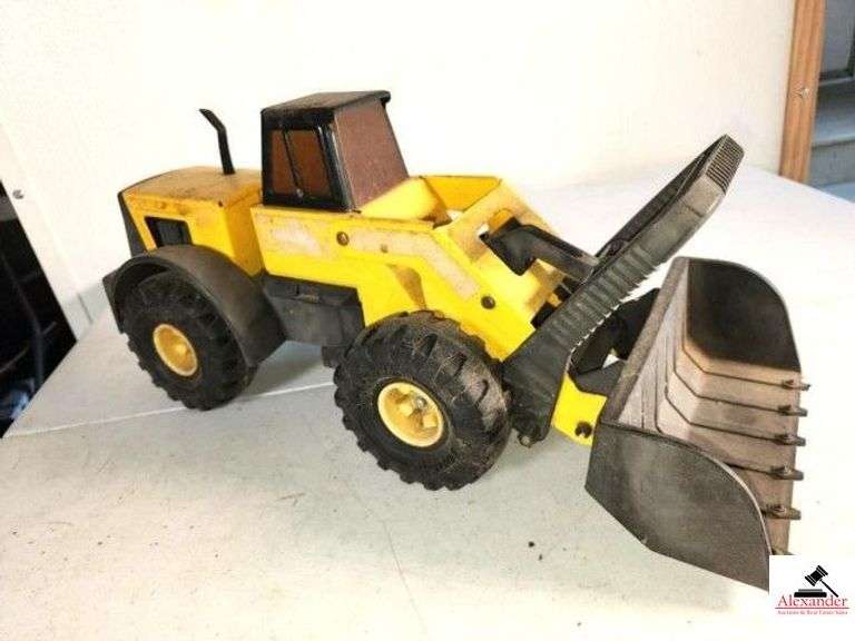 TONKA  ARTICULATING LOADER METAL & PLASTIC - NEEDS CLEANING - (GARAGE) image