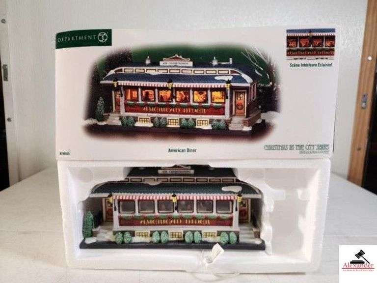 DEPT 56 CHRISTMAN IN THE CITY SERIES AMERICAN DINER (UPSTAIRS) image