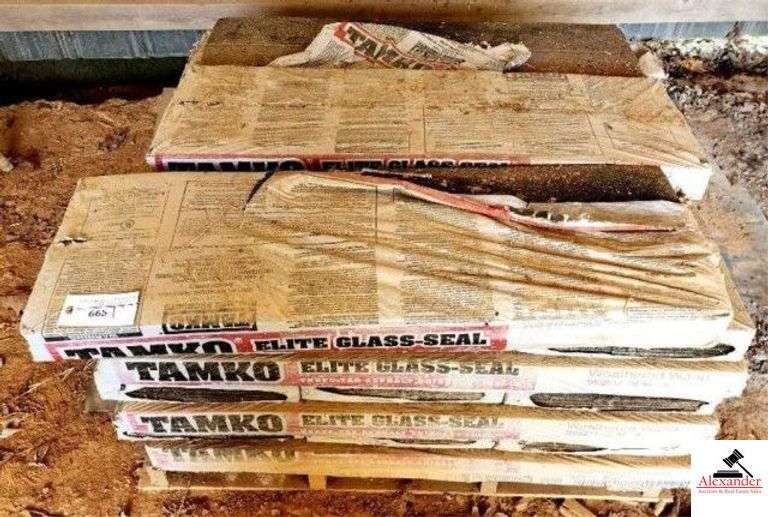 (21) PACKS OF TAMPCO ELITE GLASS SEAL ROOF SHINGLES - (IMP. SHED) image