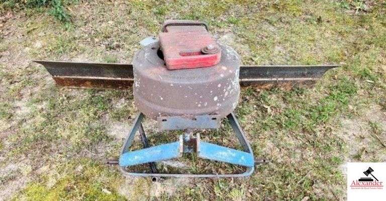 3PT ANGLE BLADE WITH WHEEL AND TRACTOR WEIGHT image