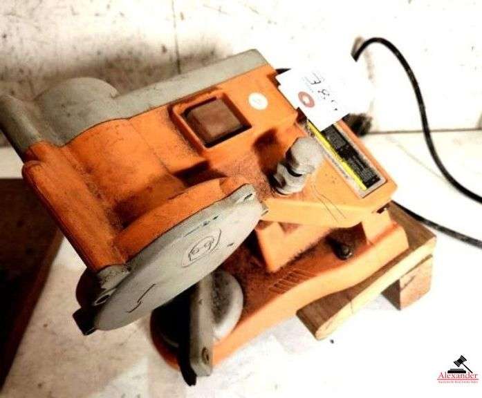CHICAGO ELECTRIC CHAIN SAW SHARPENER GREENLEE 1810 CLAMP TOOL - RUNS - (SHOP) image
