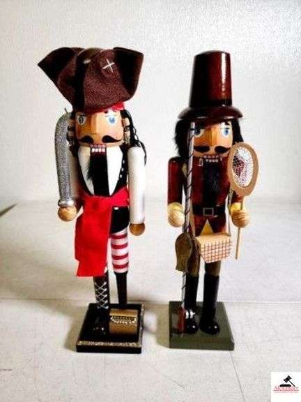 (2) NUTCRACKERS CIRCA 2017 PIRATE & FISHERMAN (UPSTAIRS) image