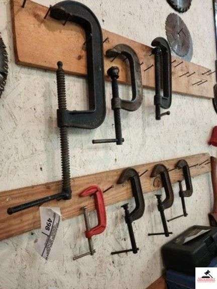 (8) "C" CLAMPS LARGE TO SMALL - (SHOP) image