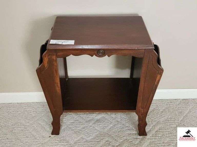 MAHOGANY MAGAZINE TABLE - (MASTER BEDROOM) image