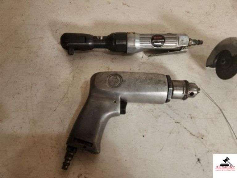 SUNEX INTERNATIONAL AIR GRINDER CRAFTSMAN NEWMATIC AIR RATCHET MODEL 875-188020 - CP CHICAGO NEWMATIC AIR DRILL - (SHOP) image