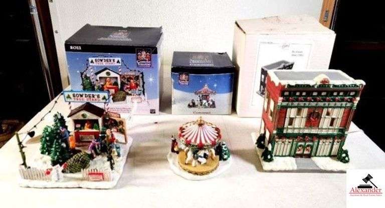 CAROLE TOWNE COLLECTION SAUDERS TREE STAND 2011 COMES WITH BOX  - LEFTON DRY GOODS BUILDING ITEM #17881 CIRCA 2003 (UPSTAIRS) image