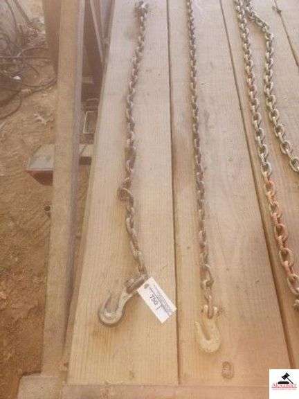 2PCS OF LOG CHAIN 8FT WITH PC LINK - 4FT - WITH HOOKS (IMP SHED) image
