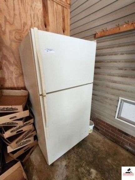 MAYTAG REFRIGERATOR - TWO DOOR - WHITE - 33" X 66 1/2" - (GARAGE) image