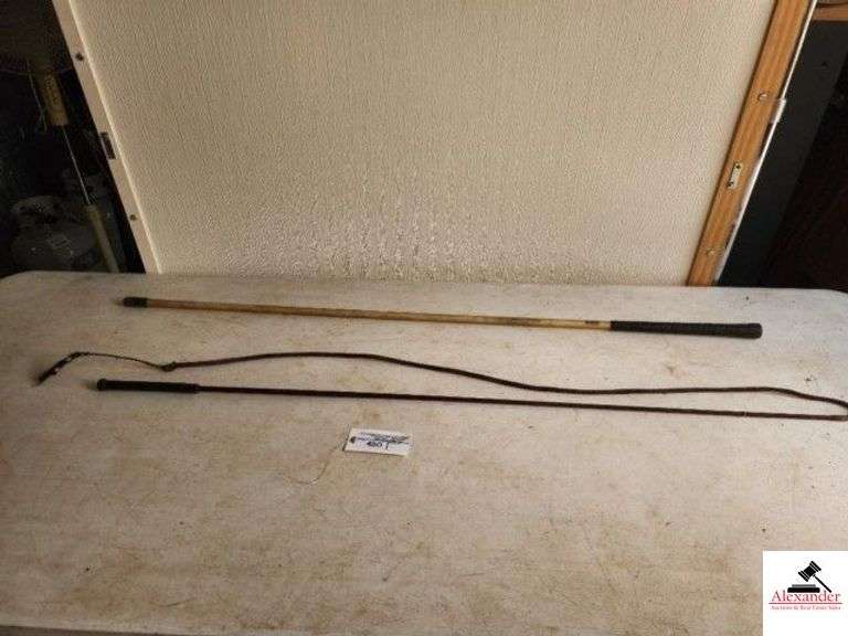 HOT SHOT CATTLE STICK FIBERGLASS BUGGY WHIP - (SHED) image