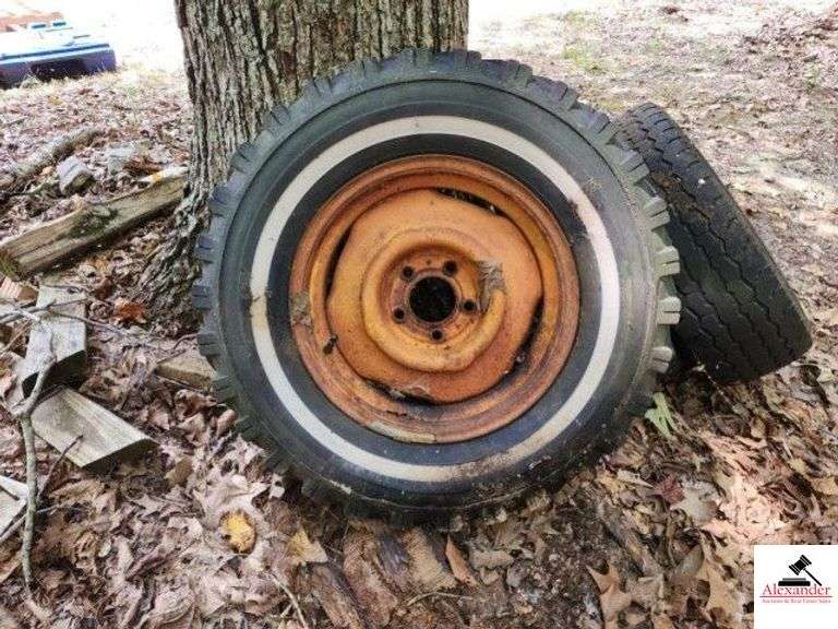 (6) TIRES & RIMS 6.00/16 - LT245/R16 -T235/70R16 - GR78-15 - 5 HOLE -LIBERATOR ALL TERRAIN P225-70R14 - PT25/7 BR14- 15" RIM 5 HOLE - (WOODS) image