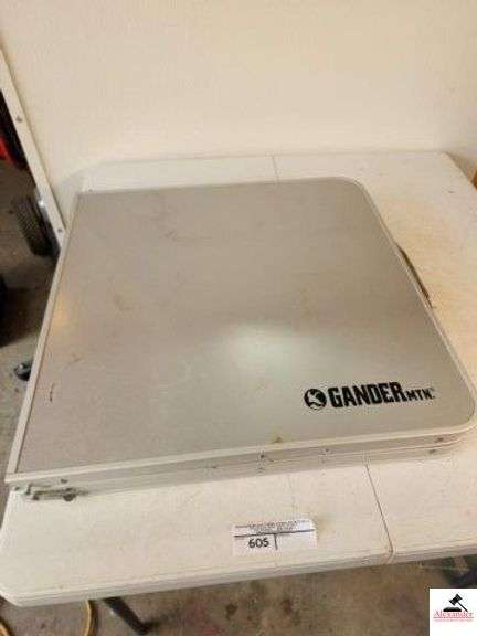 GANDER MTN TABLE ALUMINUM FOLDING CAMP TABLE - LIKE NEW - (TRAILER) image