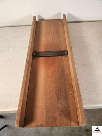 CABBAGE CUTTER SINGLE BLADE - 11 1/4" WIDE X 34" TALL - GOOD CONDITION - (GARAGE) image