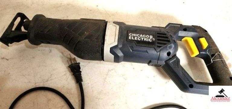 CHICAGO ELECTRIC RECIPROCATING SAW HEAVY DUTY - 0 TO 2500 RSPM - 120 VC - (SHOP) image