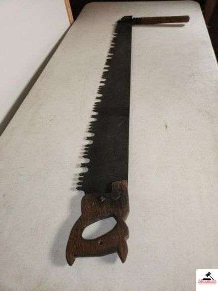 CROSS CUT SAW- 44 1/2" BLADE - ONE MAN SAW WITH SECOND MAN HANDLE - (GARAGE) image