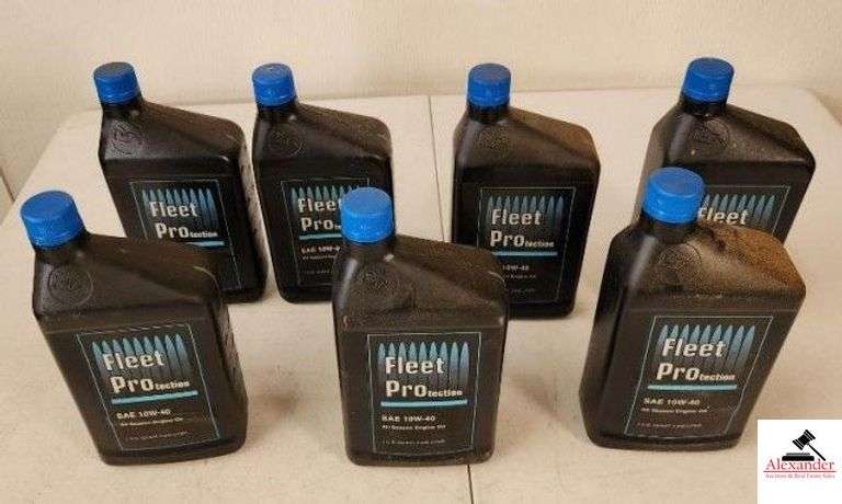(7) QUARTS OF FLEET PROTECTION SAE 10W-40 ENGINE OIL (SHOP) image