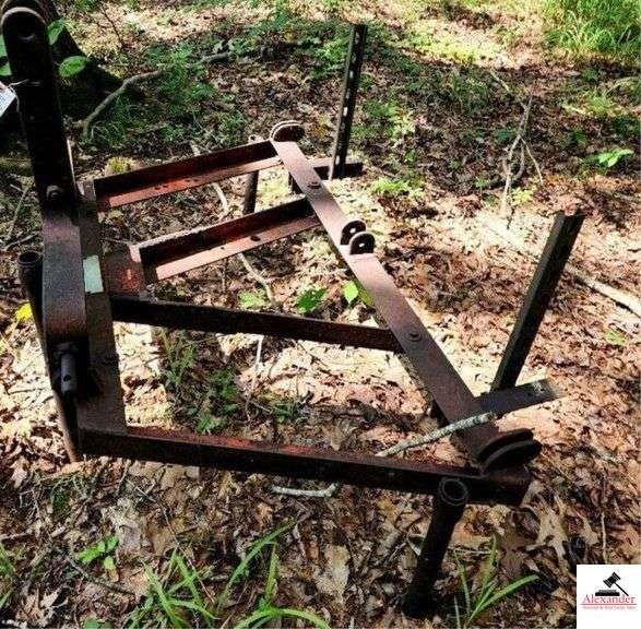 STEEL THREE POINT HITCH FRAME SHOP MADE CULIVATOR OR PLOW FRAME - (IMP. SHED) image