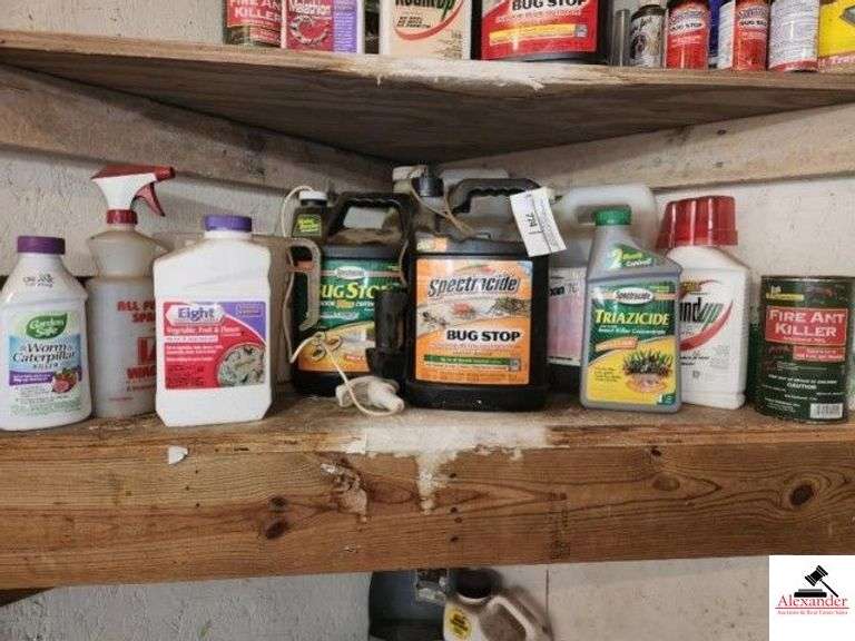 SPECTRACIDE BUG STOP ALMOST FULL SPECTRACIDE BUG STOP - SPECTRACIDE TRIAZICIDE INSECT KILLER CONCENTRATE - GARDEN SAFE WORM & CATERPILLAR KILLER - VEGETABLE, FRUIT & FLOWER CONCENTRATE INSECT CONTROL - MEASURING JUG -  - ROUND UP - FIRE ANT KILLER (SHOP) image