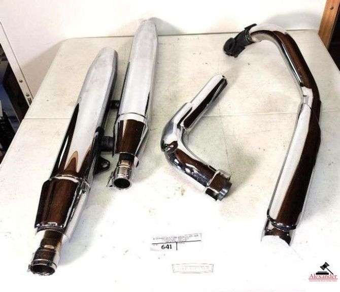CHROME MOTORCYCLE EXHAUSTS & TUBES (UPSTAIRS) image