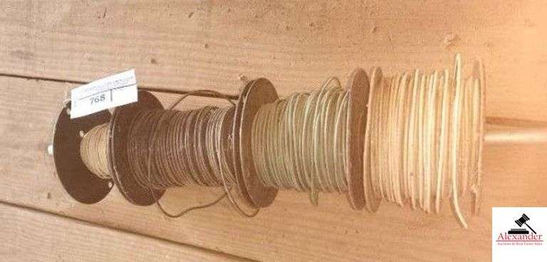(4) SPOOLS OF ELECTRICAL WIRE (IMP SHED) image