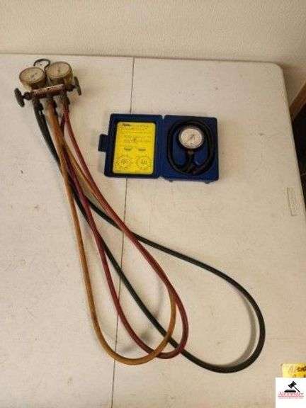 RITCHIE YELLOW JACKET TEST & CHARGING MANIFOLD RITCHIE GAS PRESSURE TEST KIT - (TRAILER) image