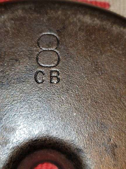 Cast iron #8 corn bread skillet, 8 pieces, MM H