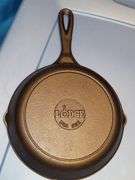 Lodge #5 cast iron skillet, seasoned and ready to go