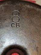 Cast iron #8 corn bread skillet, 8 pieces, MM H