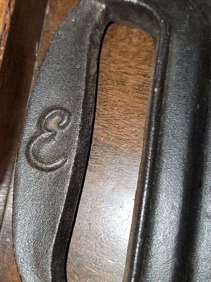 Cast iron Emeril griddle, double sided (ridged and flat).