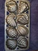 John Wright cast iron seashell gem pan. New never used
