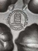 John Wright cast iron fruit gem pan. Cast in Wrightsville. New.