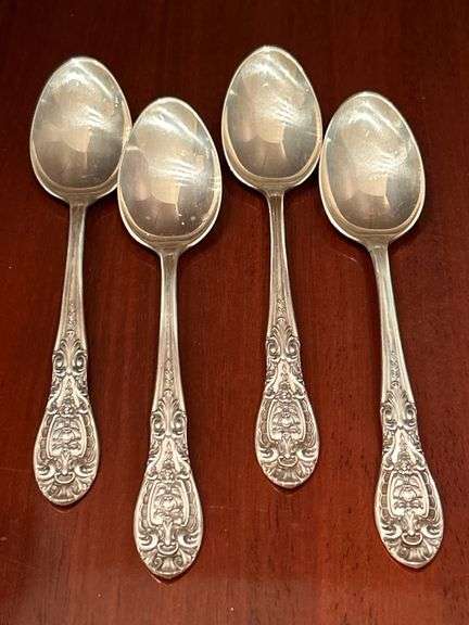 Set of (4) Southern Grandeur by Easterling Sterling Spoons