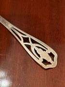 Sterling Silver 5 O'Clock Teaspoon with pierced design handle (pattern #100) by R. Wallace & Sons (1910)
