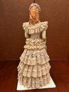 Antique Heirlooms of Tomorrow porcelain lady figurine with very detailed lace gown…..14-1/2” tall