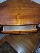 Vintage corner desk with drawer, unknown maker, beautiful piece