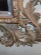 Gorgeous extra large ornate wood framed beveled edge mirror, 70" X 46"