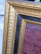 Rembrandt "Girl with Broom" board print reproduction framed, 29" X 23"